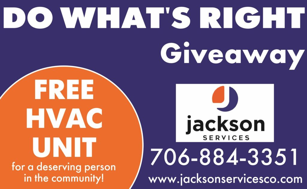 jackson services do what's right giveaway