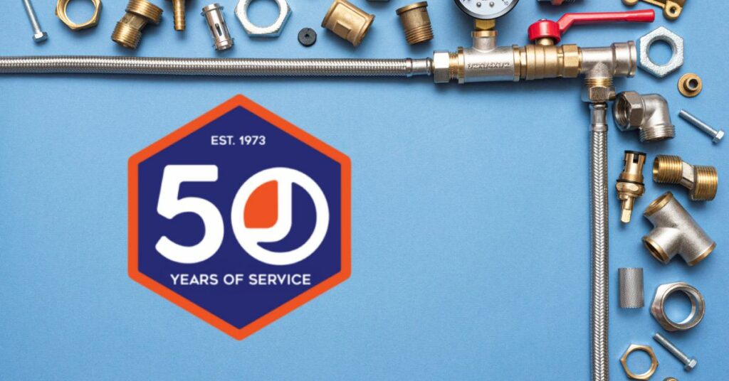 jackson services plumbing logo and plumbing components